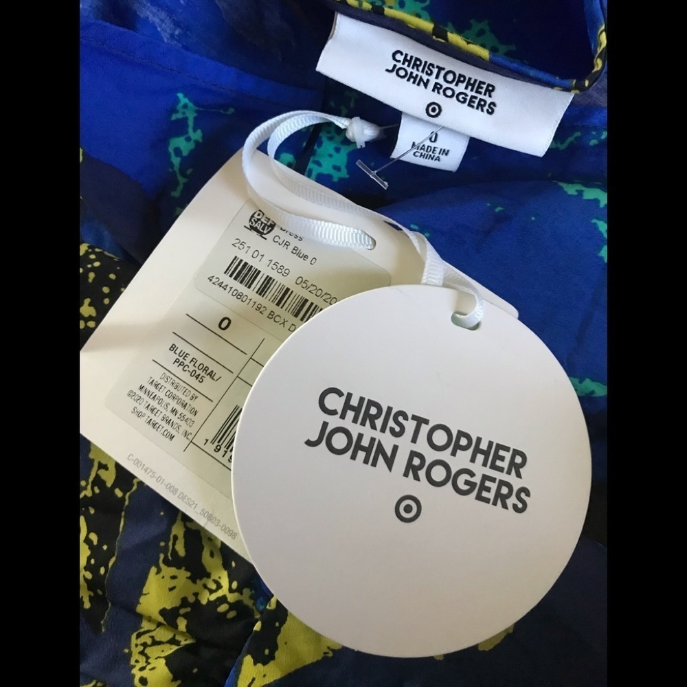Christopher John Rogers Target Blue floral Dress - Picture 7 of 15